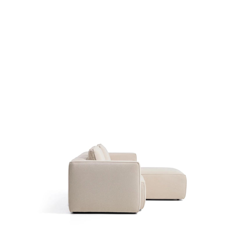 3-Sitzer-Bettsofa Marela mit aufklappbarer Chaiselongue rechts in Ecru, 236 cm, FSC Mix Credit von Kave Home – Bild 11