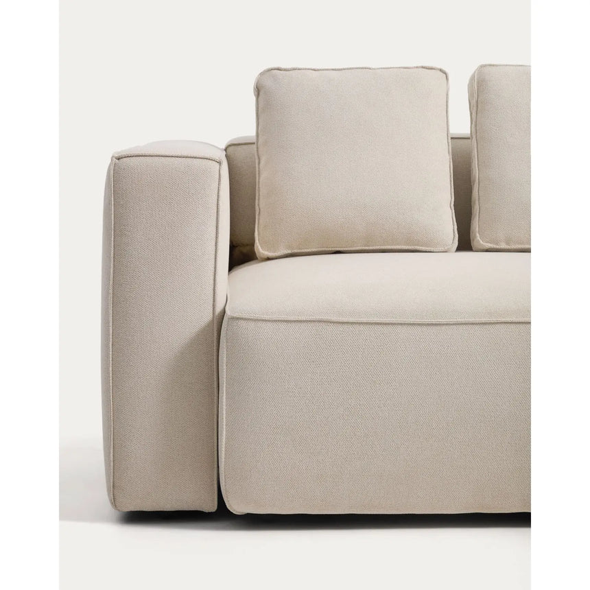 3-Sitzer-Bettsofa Marela mit aufklappbarer Chaiselongue rechts in Ecru, 236 cm, FSC Mix Credit von Kave Home – Bild 12