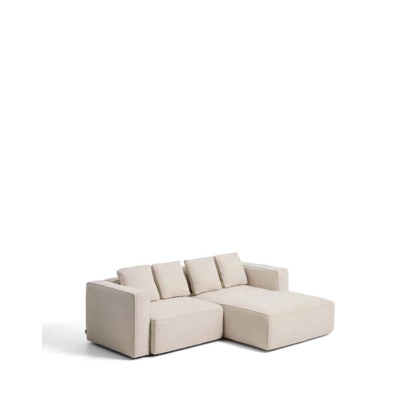 3-Sitzer-Bettsofa Marela mit aufklappbarer Chaiselongue rechts in Ecru, 236 cm, FSC Mix Credit von Kave Home – Bild 3