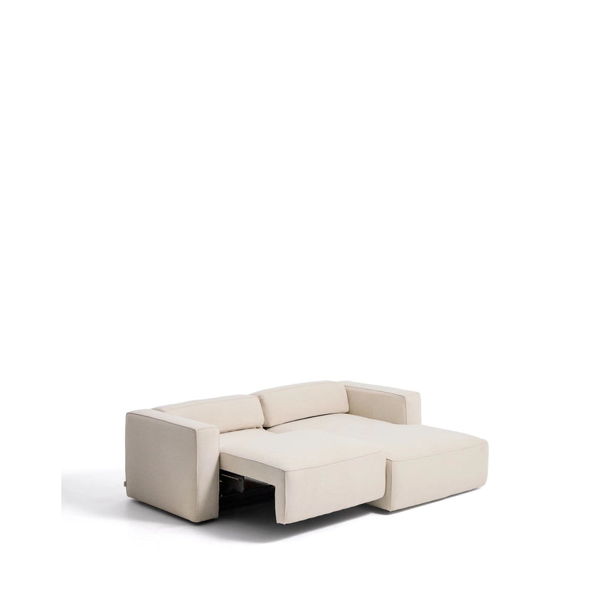 3-Sitzer-Bettsofa Marela mit aufklappbarer Chaiselongue rechts in Ecru, 236 cm, FSC Mix Credit von Kave Home – Bild 9