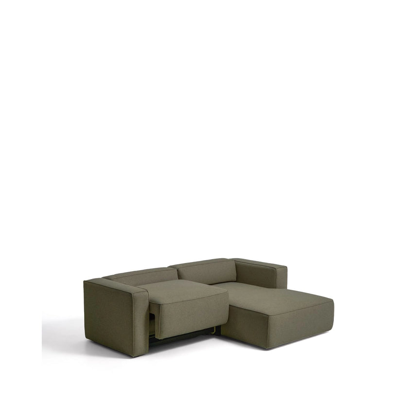 3-Sitzer-Bettsofa Marela mit aufklappbarer Chaiselongue rechts in Grün, 236 cm, FSC Mix Credit von Kave Home – Bild 6