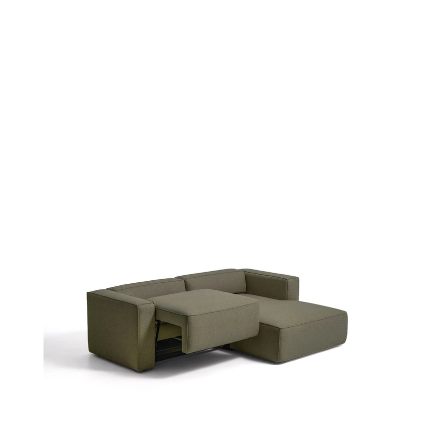 3-Sitzer-Bettsofa Marela mit aufklappbarer Chaiselongue rechts in Grün, 236 cm, FSC Mix Credit von Kave Home – Bild 8