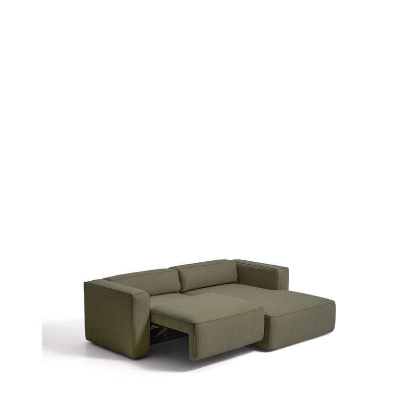 3-Sitzer-Bettsofa Marela mit aufklappbarer Chaiselongue rechts in Grün, 236 cm, FSC Mix Credit von Kave Home – Bild 9