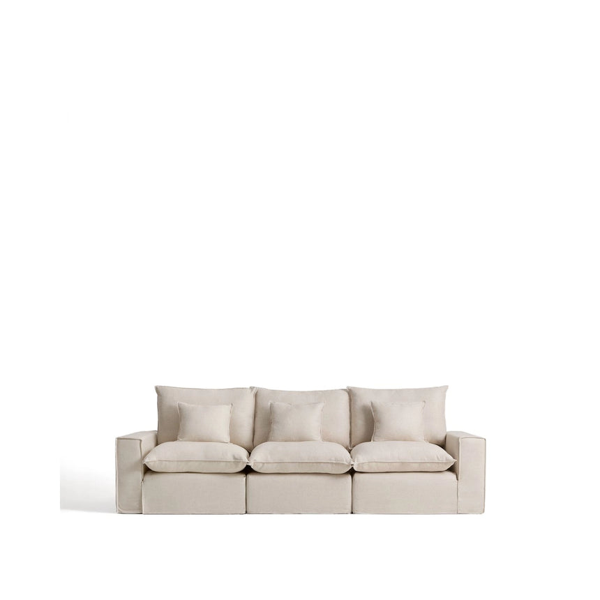 3-Sitzer-Modularsofa Anarela mit abnehmbarem Bezug aus Leinen und Viskose, 310 cm, FSC Mix Credit von Kave Home – Bild 1