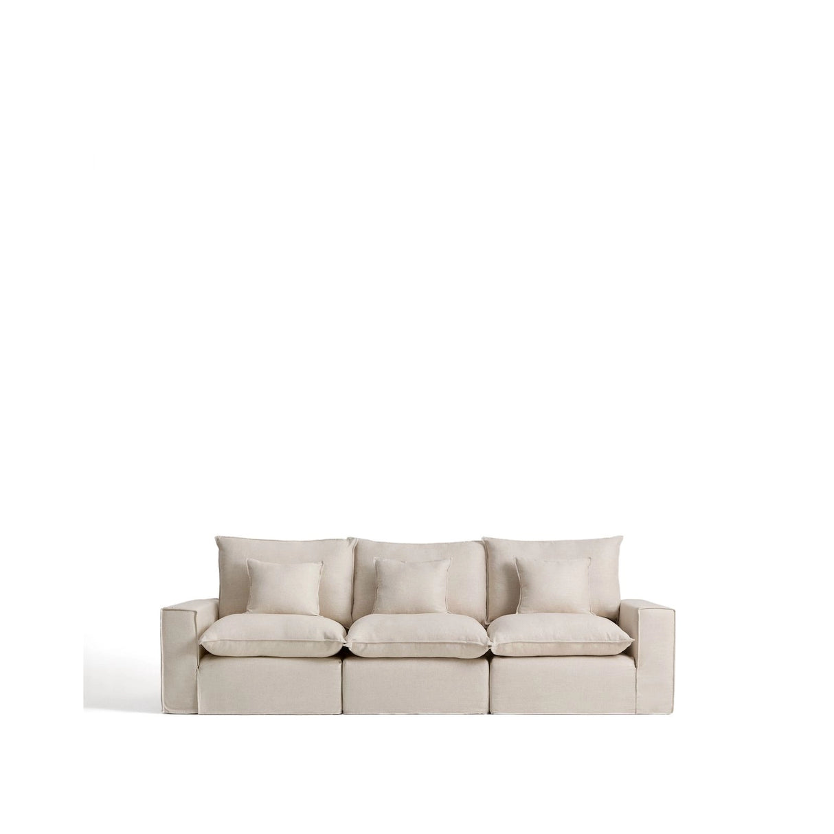 3-Sitzer-Modularsofa Anarela mit abnehmbarem Bezug aus Leinen und Viskose, 310 cm, FSC Mix Credit von Kave Home – Bild 1