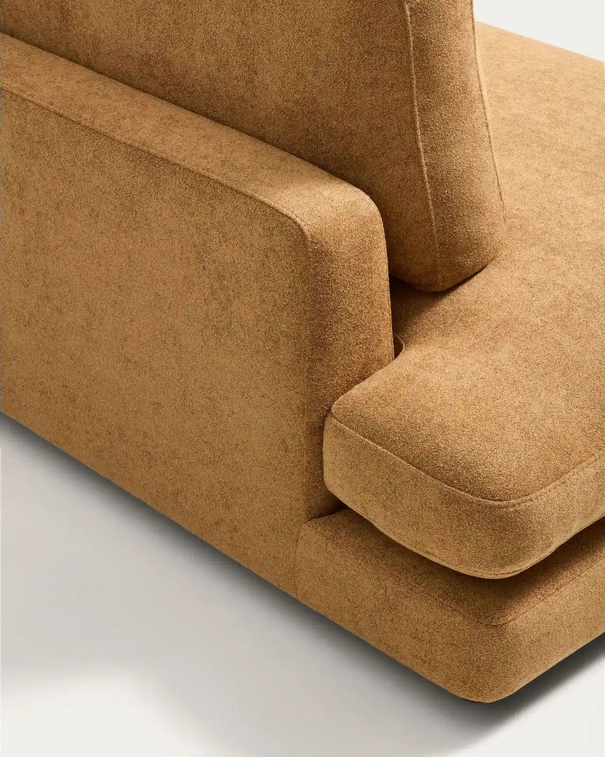 3-Sitzer-Modularsofa Gala aus senfgelbem Microbouclé, FSC Mix Credit, 240 cm von Kave Home – Bild 5