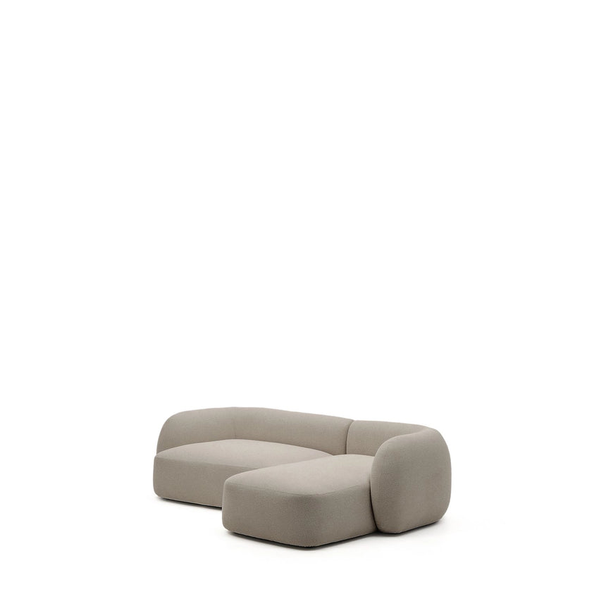 3-Sitzer-Modularsofa Martina mit Chenille und Chaiselongue rechts in Steinton 287 cm von Kave Home – Bild 5