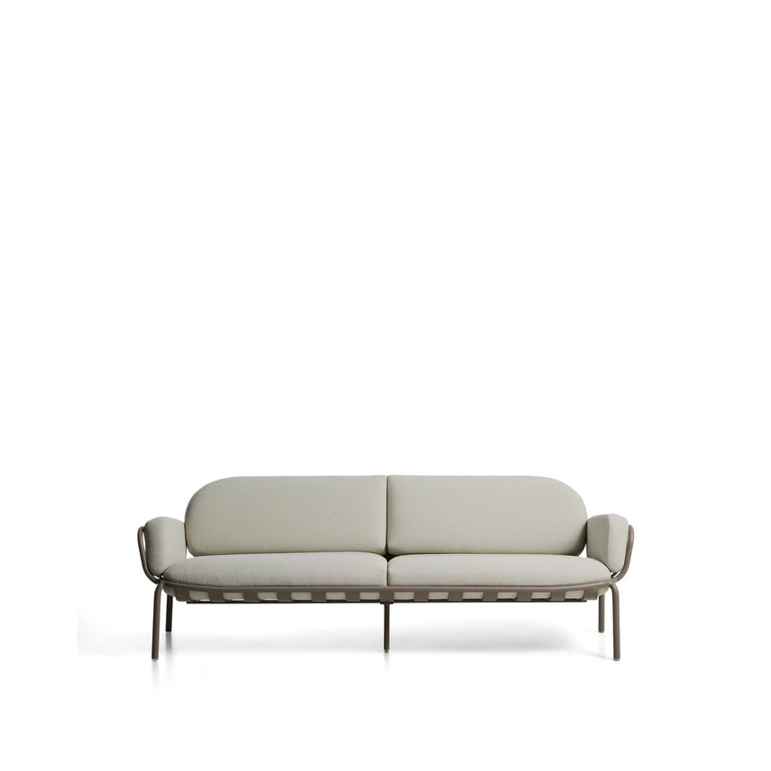 3-Sitzer-Outdoor-Sofa Joncols aus Aluminium mit taupefarbener Lackierung, 224 cm von Kave Home – Bild 1