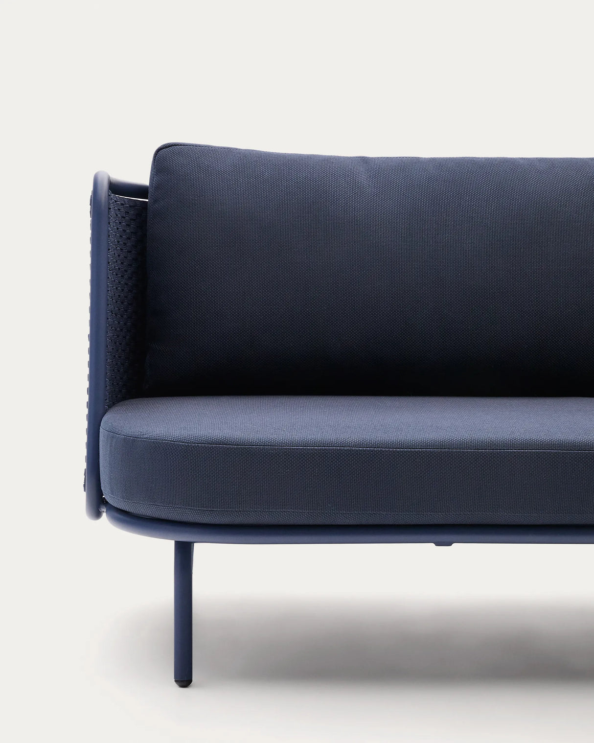 3-Sitzer Outdoor-Sofa Sedalis aus Aluminium und blauem Seil 210 cm von Kave Home – Produktbild 1