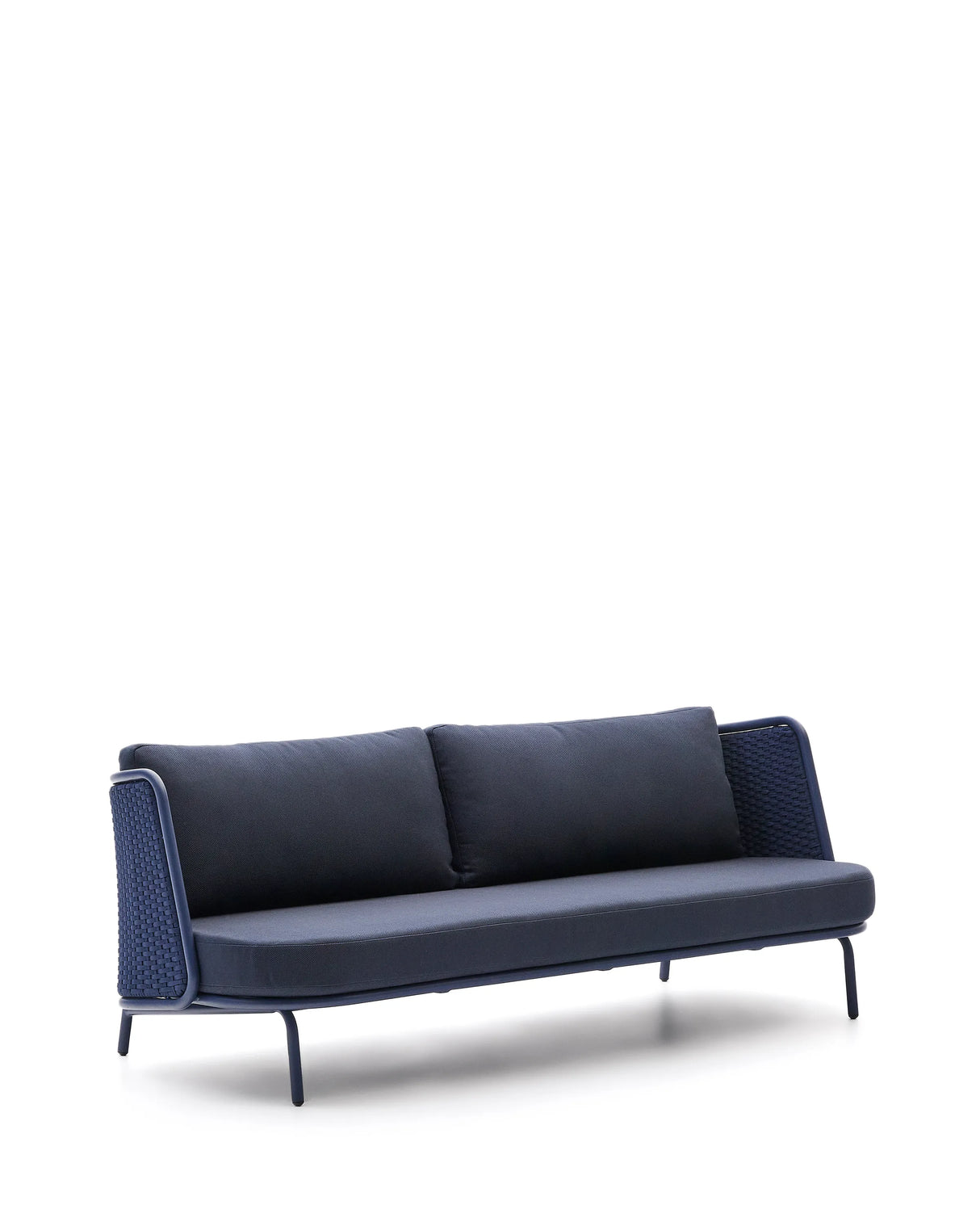 3-Sitzer Outdoor-Sofa Sedalis aus Aluminium und blauem Seil 210 cm von Kave Home – Produktbild 11