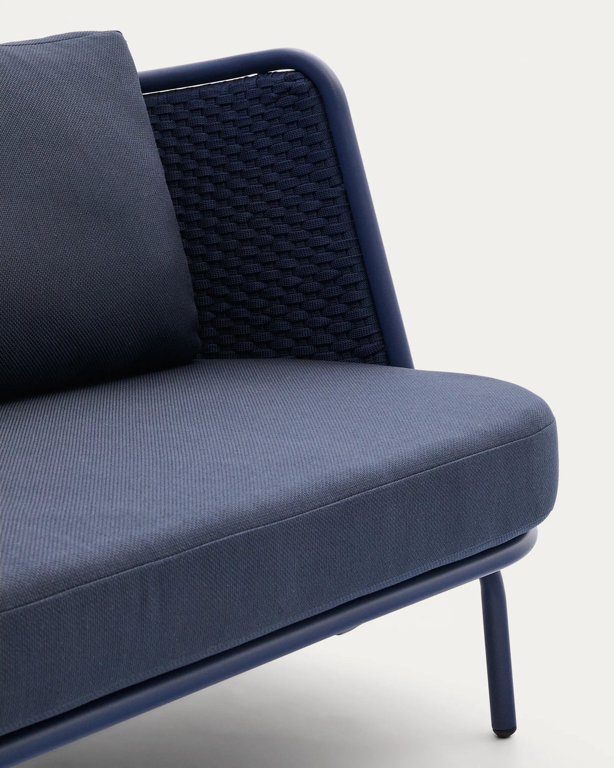 3-Sitzer Outdoor-Sofa Sedalis aus Aluminium und blauem Seil 210 cm von Kave Home – Produktbild 3