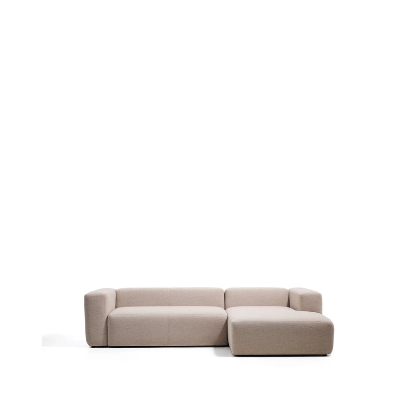 3-Sitzer-Sofa Blok mit Chaiselongue rechts in beiger Chenille, 300 cm, FSC Mix Credit von Kave Home – Bild 1