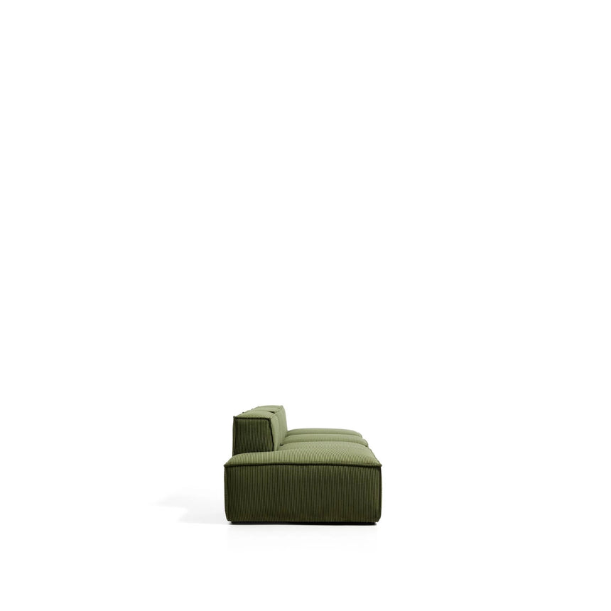 3-Sitzer-Sofa Blok mit Randmodul links in Cord oder Chenille, 325 cm, FSC Mix Credit von Kave Home – Bild 3