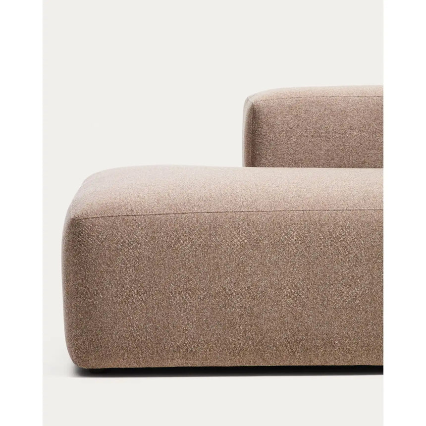 3-Sitzer-Sofa Blok mit Randmodul links in brauner Chenille, 325 cm, FSC Mix Credit von Kave Home – Bild 5