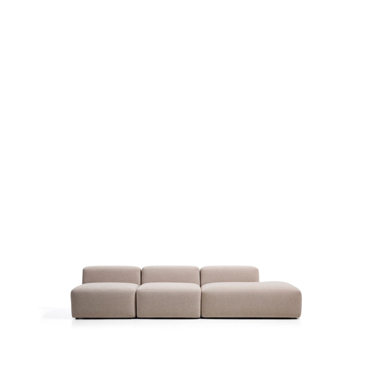 3-Sitzer-Sofa Blok mit Randmodul rechts in beiger Chenille, 325 cm, FSC Mix Credit von Kave Home – Bild 1
