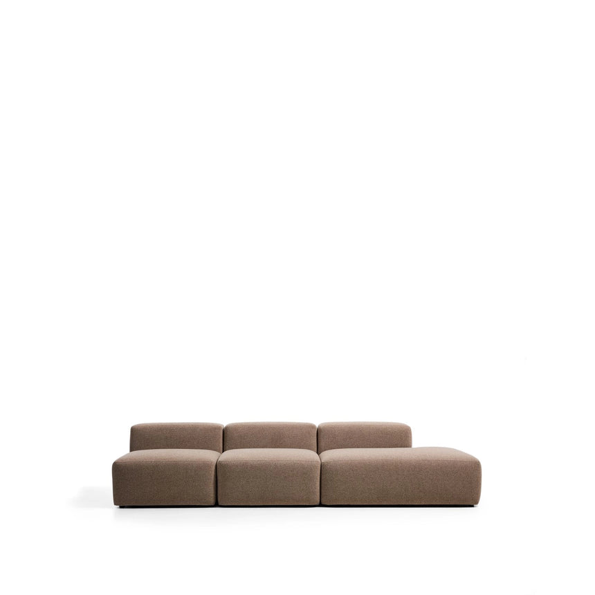 3-Sitzer-Sofa Blok mit Randmodul rechts in brauner Chenille, 325 cm, FSC Mix Credit von Kave Home – Bild 1