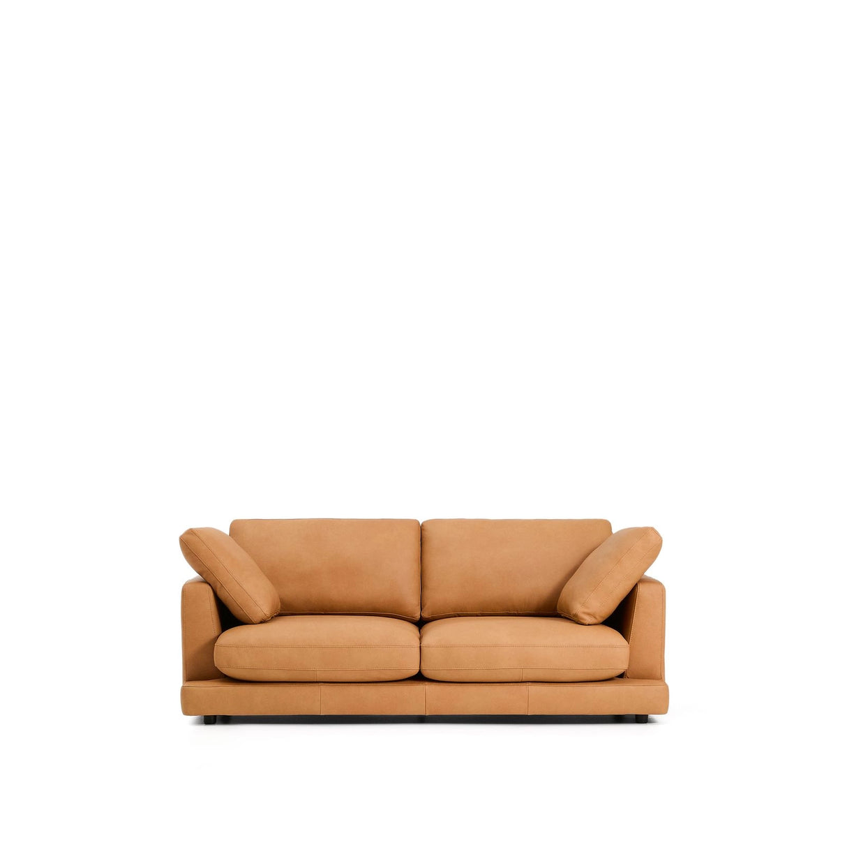 3-Sitzer-Sofa Gala in braunem Leder, 210 cm von Kave Home – Produktbild 1