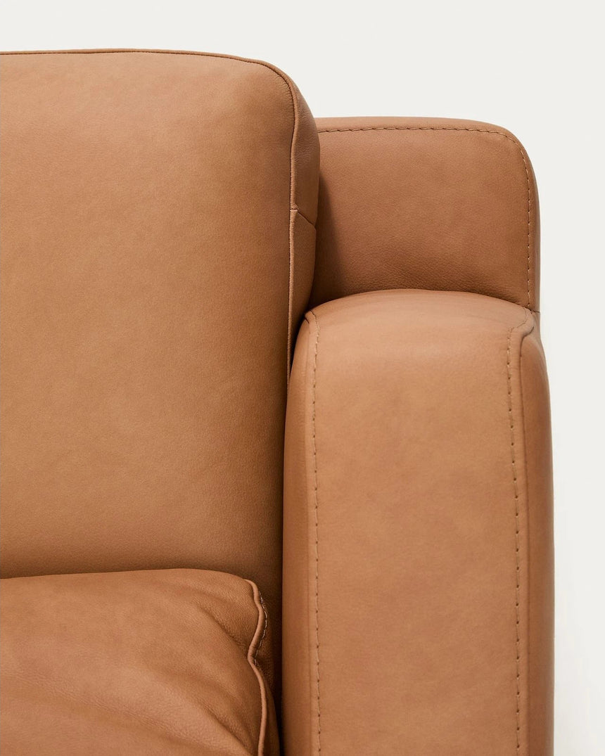 3-Sitzer-Sofa Gala in braunem Leder, 210 cm von Kave Home – Produktbild 7