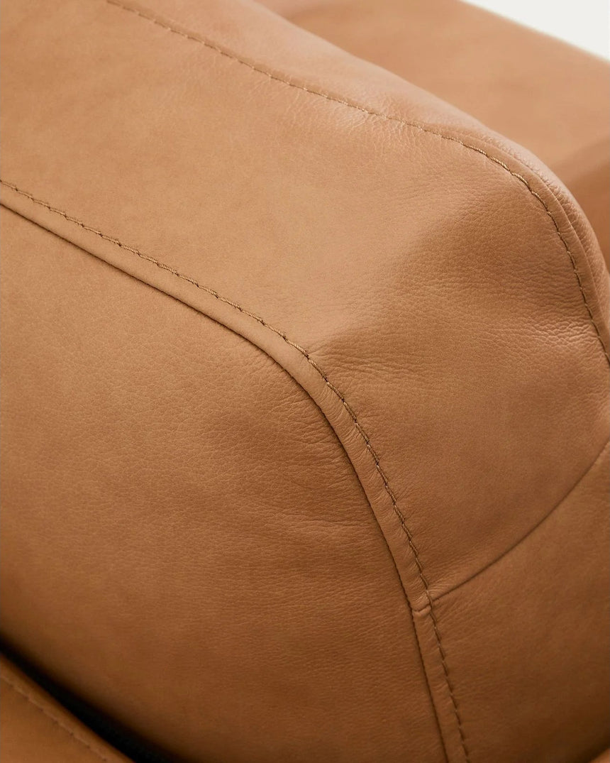 3-Sitzer-Sofa Gala in braunem Leder, 210 cm von Kave Home – Produktbild 9