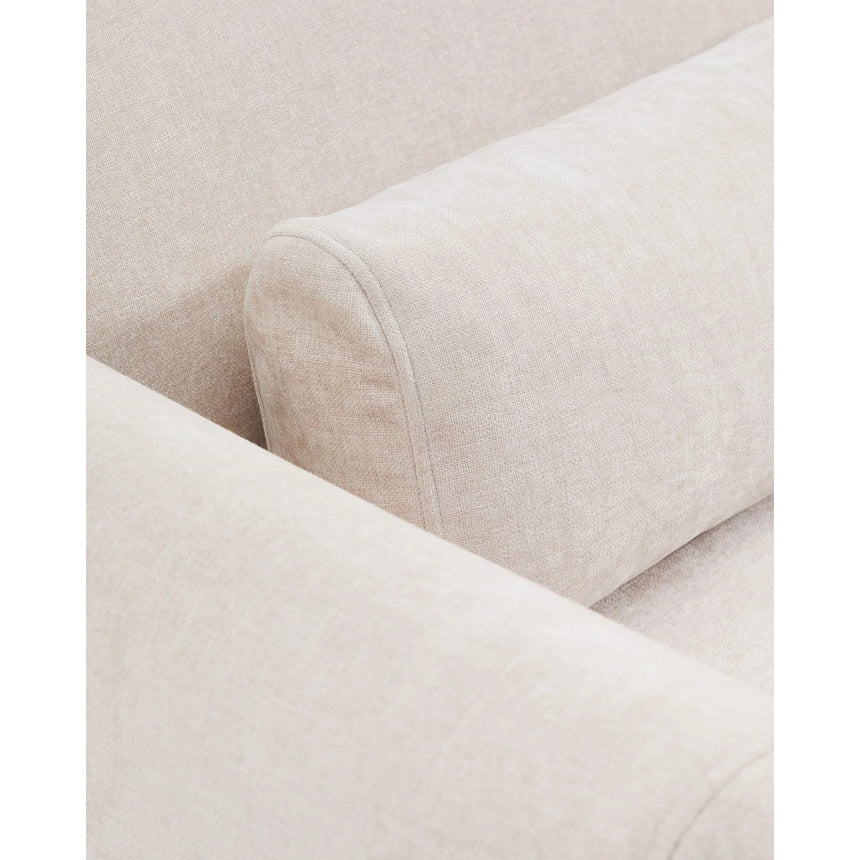 3-Sitzer-Sofa Lares mit elektrisch ausfahrbaren Sitzen und verstellbarer Kopfstütze in beiger Chenille, 255 cm von Kave Home – Produktbild 15