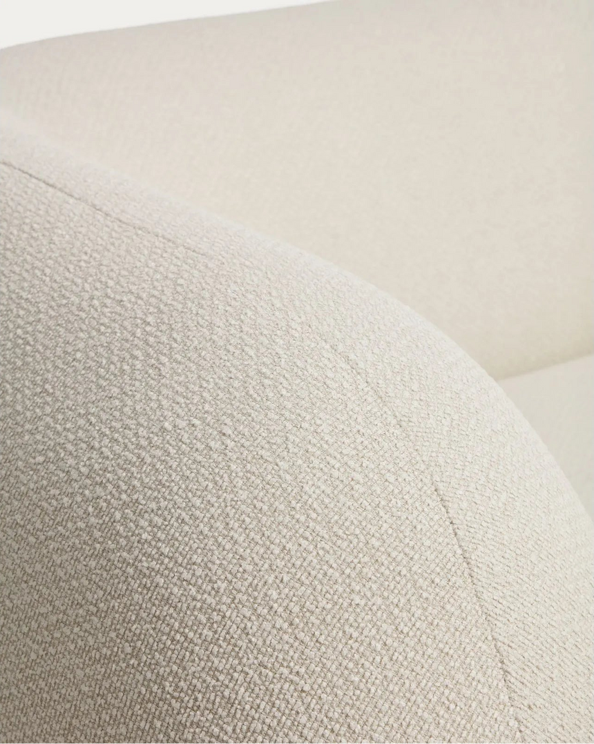 3-Sitzer-Sofa Martina aus Chenille in Ecru 246 cm FSC Mix Credit von Kave Home – Bild 8
