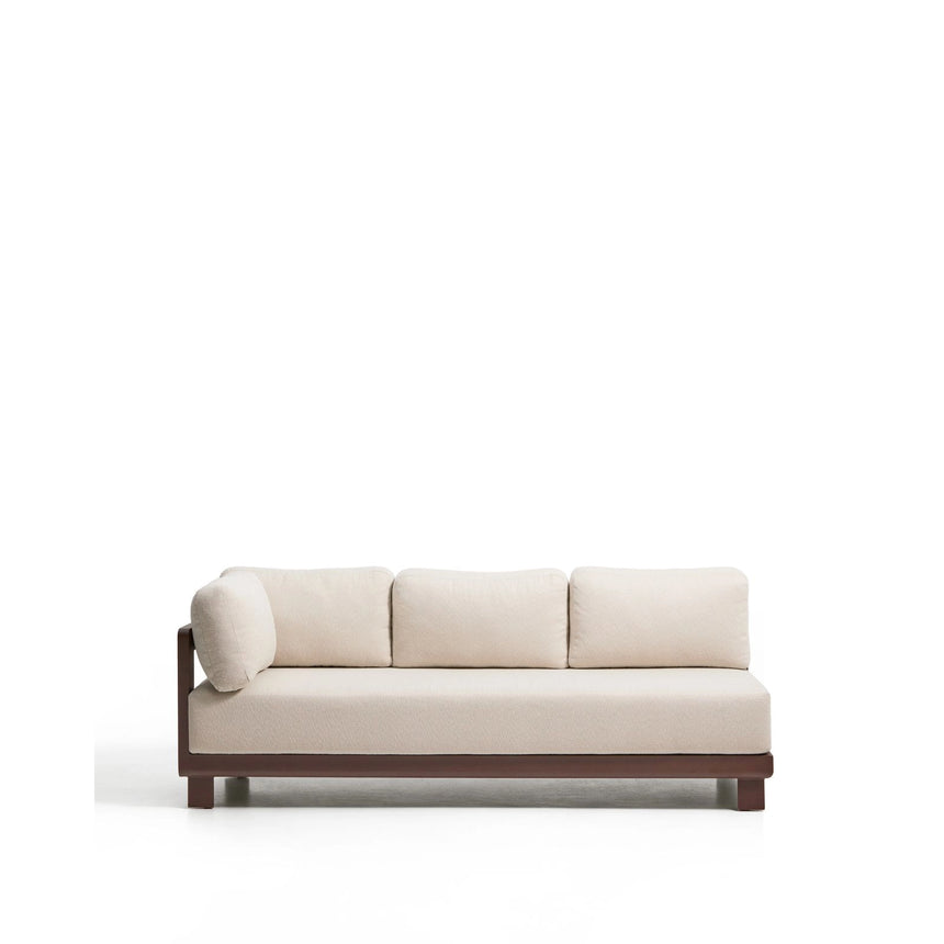 3-Sitzer-Sofa Nerano aus Aluminium in Braun, 208 cm von Kave Home – Bild 1