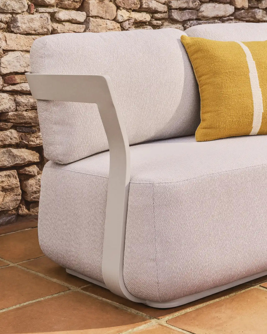 3-Sitzer Sofa Tamaris aus Aluminium in Taupe, 217 cm von Kave Home – Bild 4