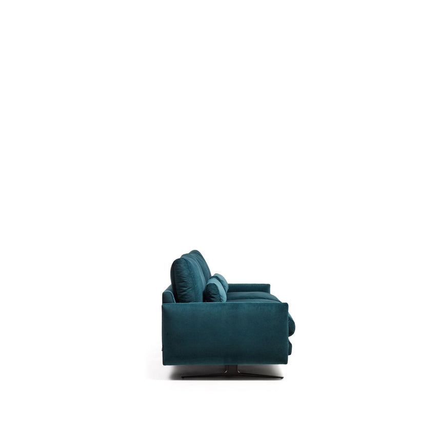 3-Sitzer-Sofa Veliro, schwer entflammbar, mit Samt und Stahlbeinen mit schwarzem Finish, 240 cm, FSC Mix Credit von Kave Home – Bild 5