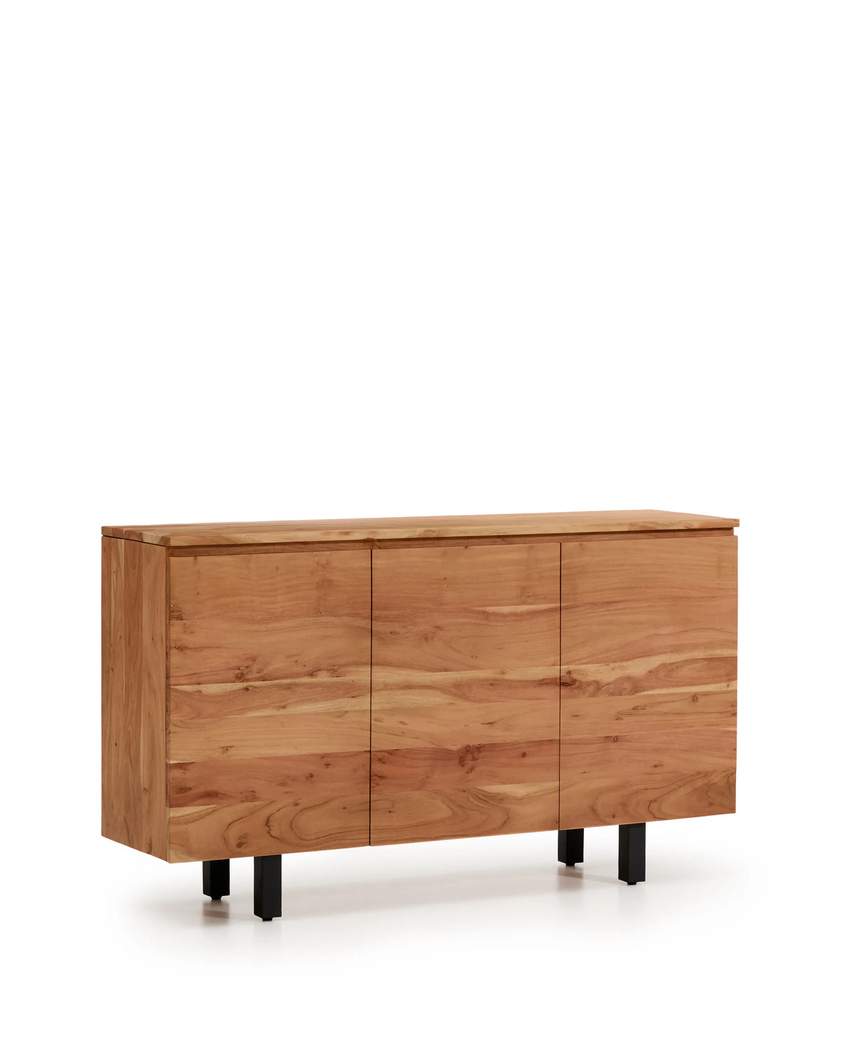 3-türiges Sideboard Uxue aus massivem Akazienholz mit gebleichtem Finish 150 x 88 cm von Kave Home – Produktbild 5