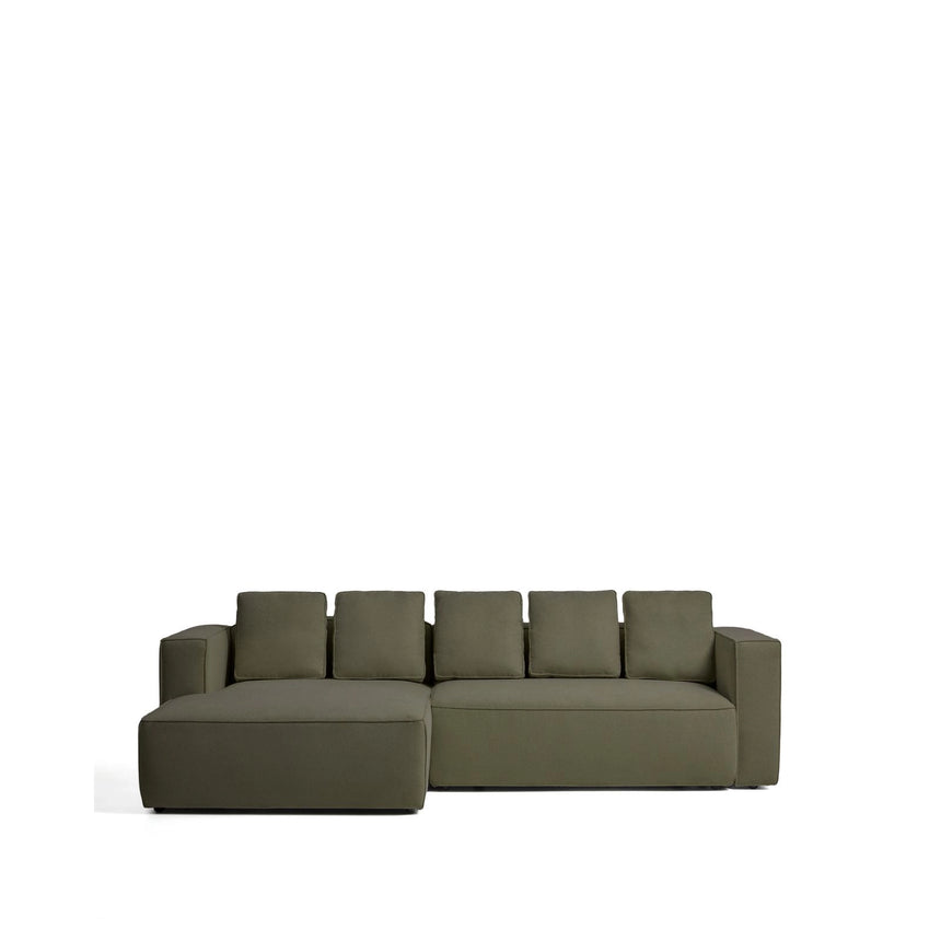 4-Sitzer-Bettsofa Marela mit Chaiselongue links in Grün, 276 cm, FSC Mix Credit von Kave Home – Bild 1