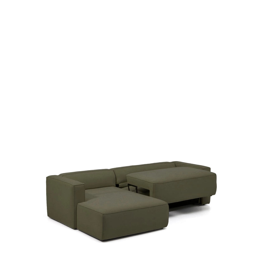 4-Sitzer-Bettsofa Marela mit Chaiselongue links in Grün, 276 cm, FSC Mix Credit von Kave Home – Bild 6