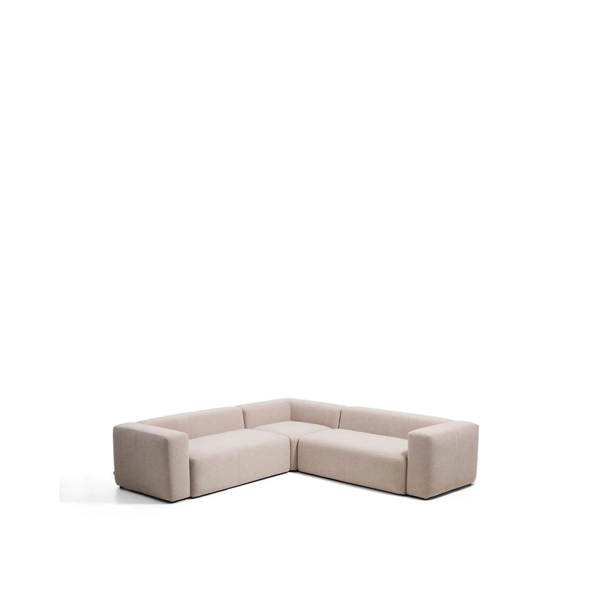 4-Sitzer-Ecksofa Blok in beiger Chenille, 290 x 290 cm, FSC Mix Credit von Kave Home – Bild 4