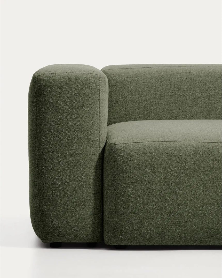 4-Sitzer-Ecksofa Blok in moosgrüner Chenille, 290 x 290 cm, FSC Mix Credit von Kave Home – Bild 6