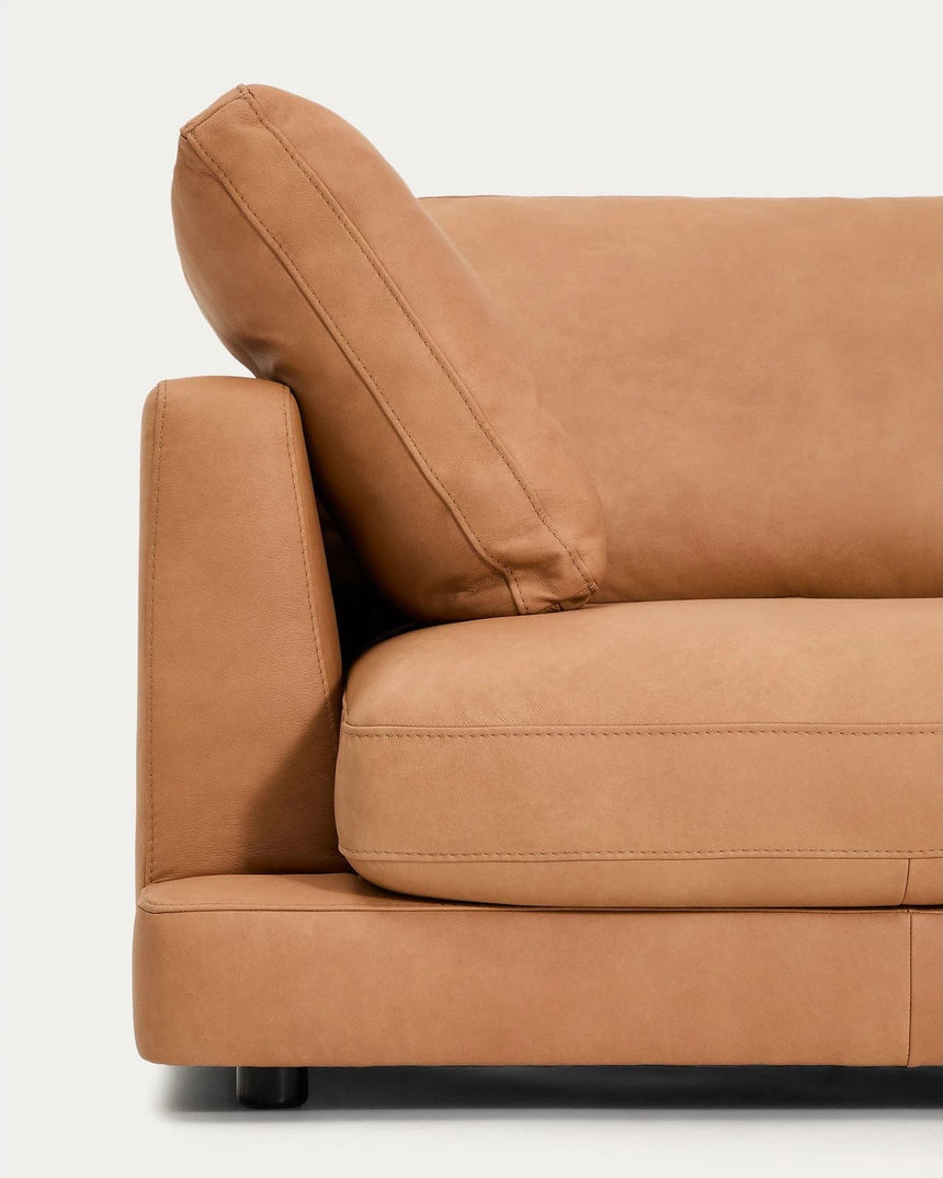 4-Sitzer Gala in braunem Leder, 300 cm von Kave Home – Produktbild 6