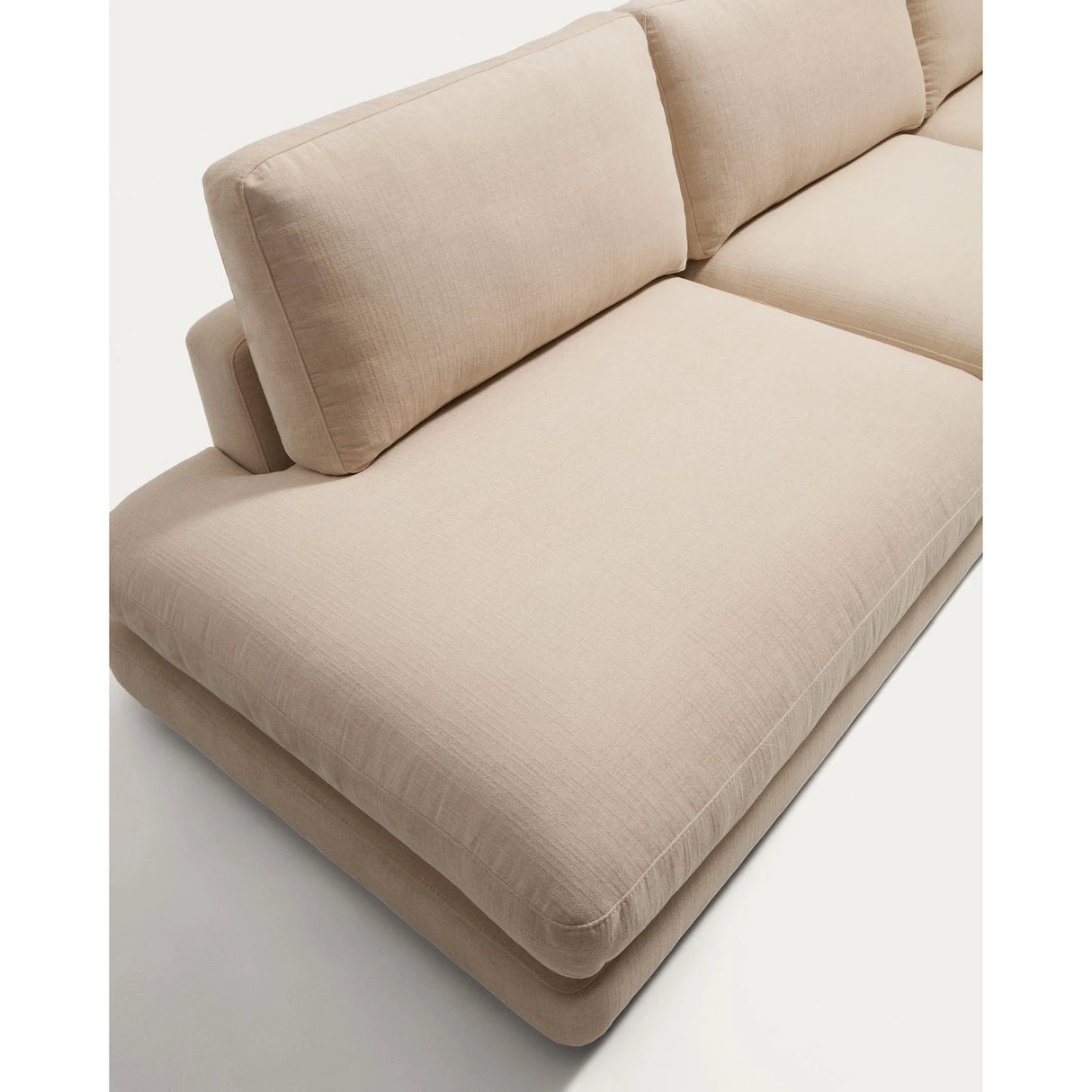 4-Sitzer-Modularsofa Gala mit Randmodul links aus beiger Chenille, FSC Mix Credit, 315 cm von Kave Home – Bild 6
