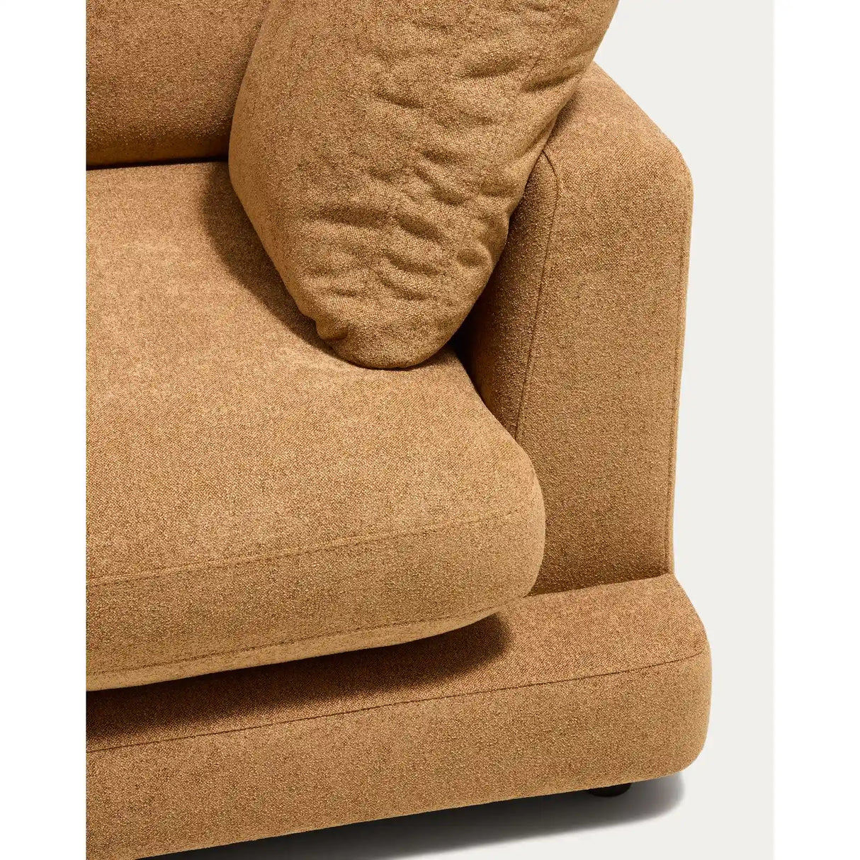 4-Sitzer-Modularsofa Gala mit Randmodul links aus senfgelbem Microbouclé, FSC Mix Credit, 315 cm von Kave Home – Bild 6