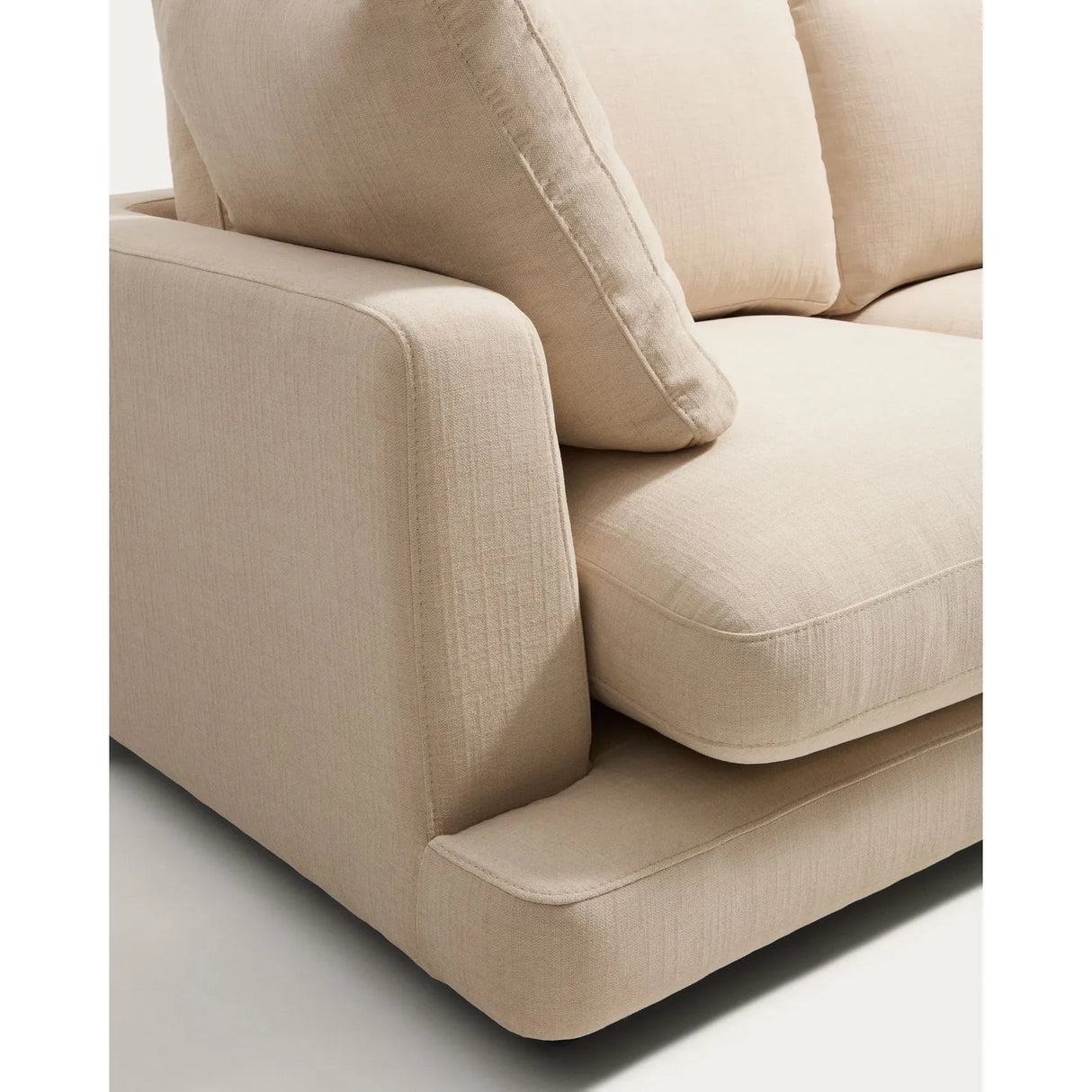 4-Sitzer-Modularsofa Gala mit Randmodul rechts aus beiger Chenille, FSC Mix Credit, 315 cm von Kave Home – Bild 7