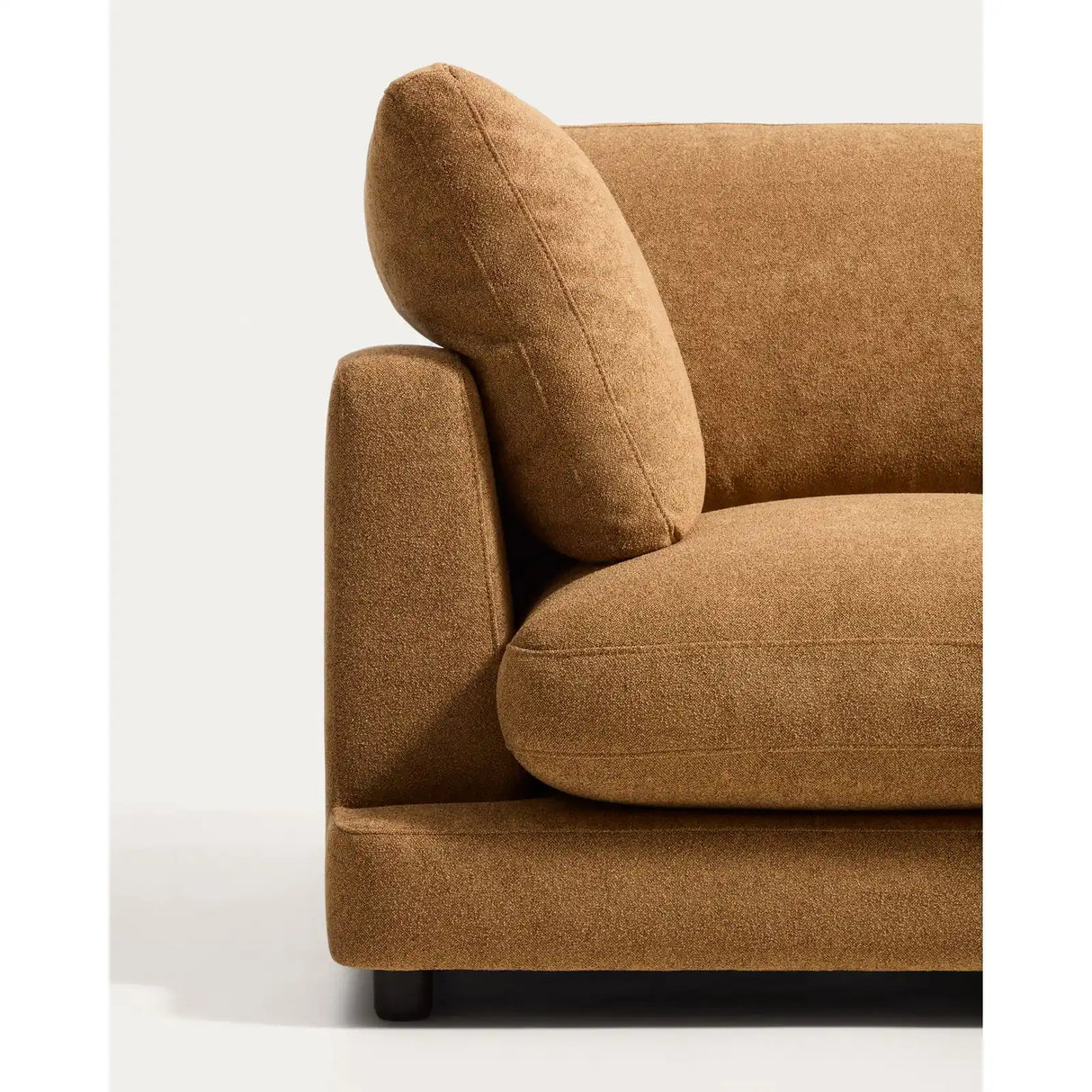 4-Sitzer-Modularsofa Gala mit Randmodul rechts aus senfgelbem Microbouclé, FSC Mix Credit, 315 cm von Kave Home – Bild 6