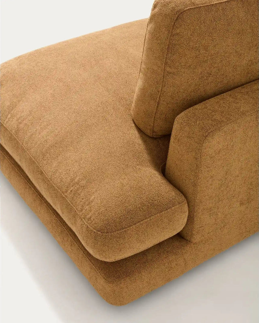 4-Sitzer-Modularsofa Gala mit Randmodul rechts aus senfgelbem Microbouclé, FSC Mix Credit, 315 cm von Kave Home – Bild 8