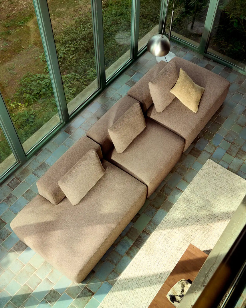 4-Sitzer-Sofa Blok in brauner Chenille, 380 cm, FSC Mix Credit von Kave Home – Bild 2