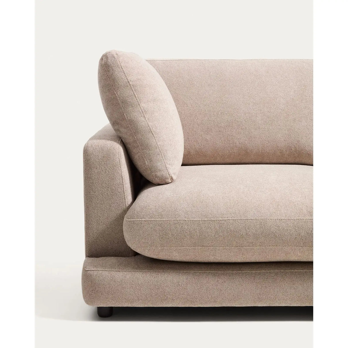5-Sitzer-Ecksofa Gala mit Randmodul rechts aus Microbouclé oder Chenille, FSC Mix Credit, 300 x 225 cm von Kave Home – Bild 5
