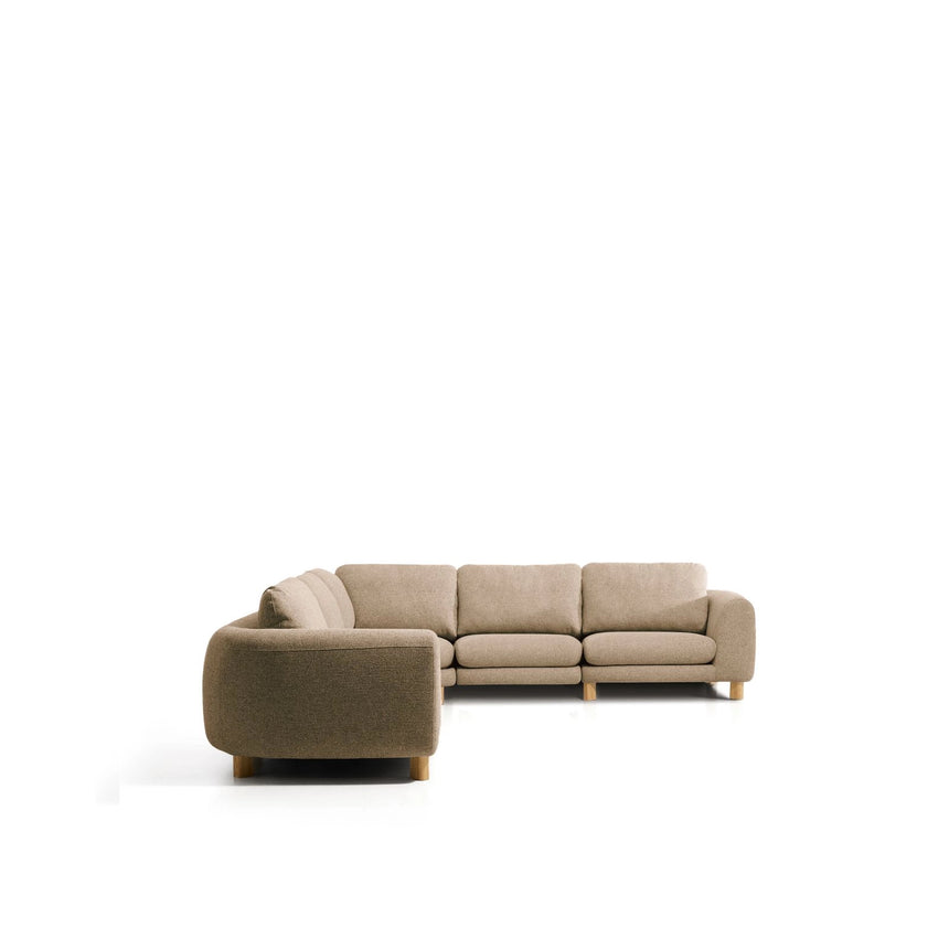 5-Sitzer Ecksofa Vera mit Beinen aus massivem Eschenholz mit natürlichem Finish, 330 x 330 cm, FSC Mix Credit von Kave Home – Bild 5