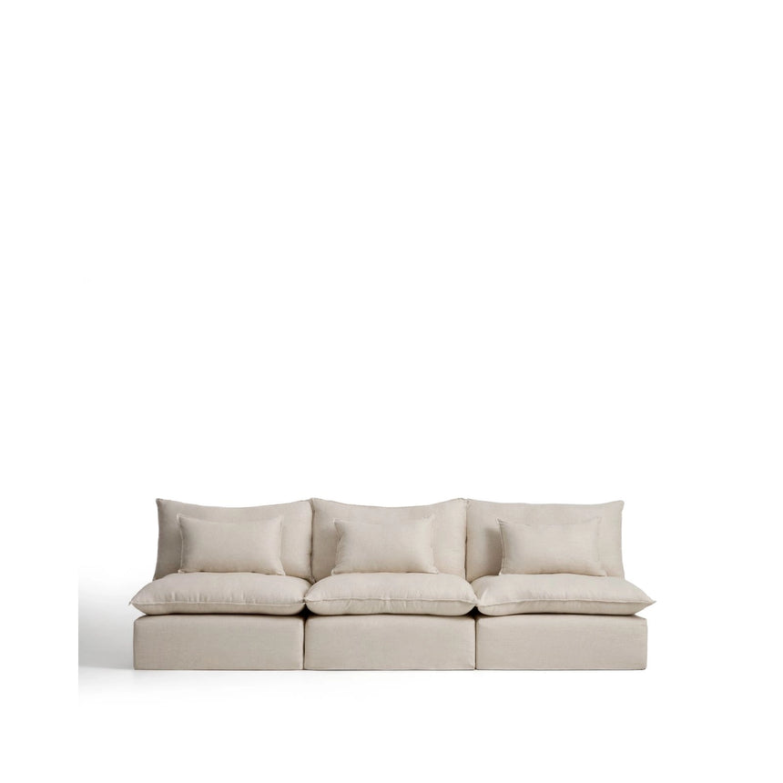 5-Sitzer-Modularsofa Anarela mit abnehmbarem Bezug aus Leinen und Viskose, 330 cm, FSC Mix Credit von Kave Home – Bild 1