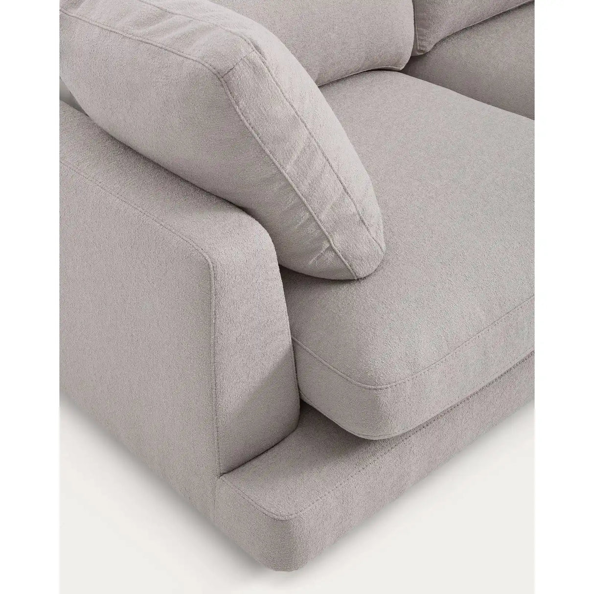 6-Sitzer-Sofa Gala aus grauem Micro-Bouclé FSC Mix Credit 390 cm von Kave Home – Produktbild 7