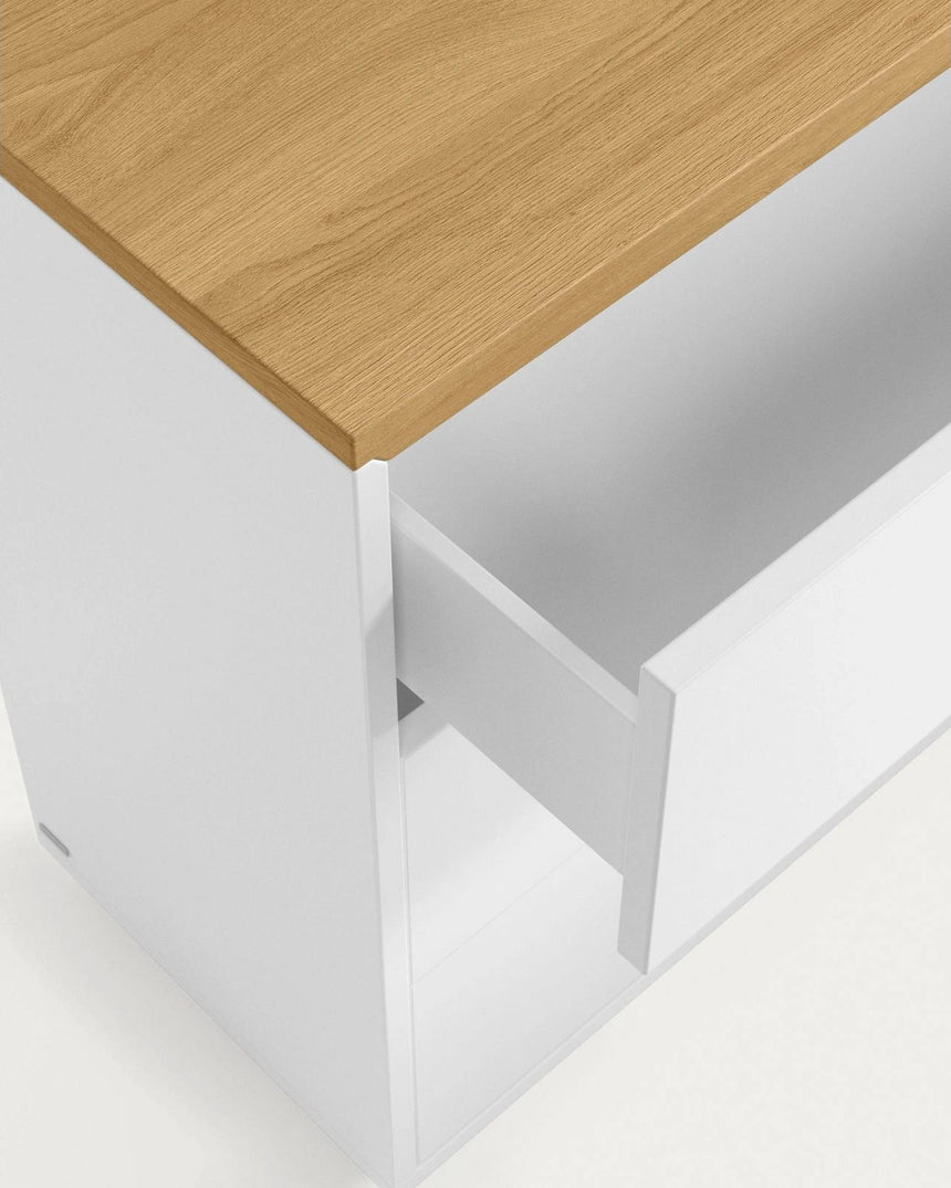 Abilen Kommode mit 3 Schubladen aus Eichenfurnier 90 x 75 cm von Kave Home – Bild 6