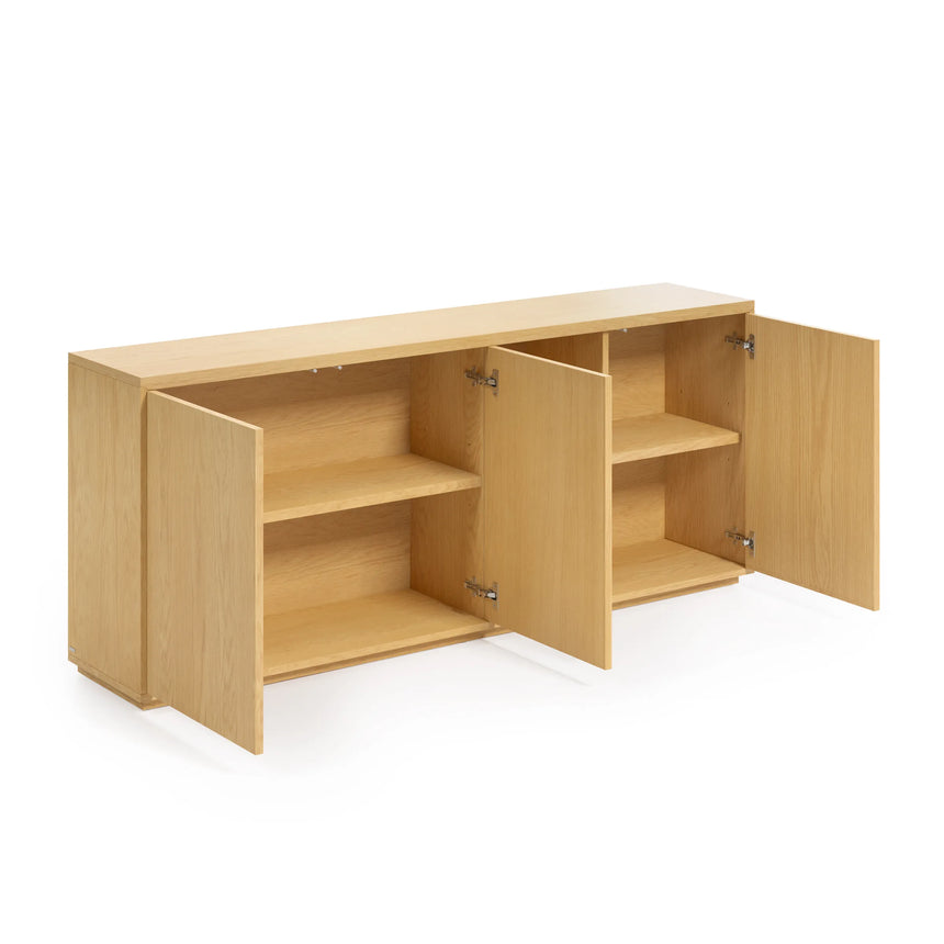 Abilen Sideboard 3 Türen Eichenfurnier 180 x 75 cm FSC 100% von Kave Home – Produktbild 9