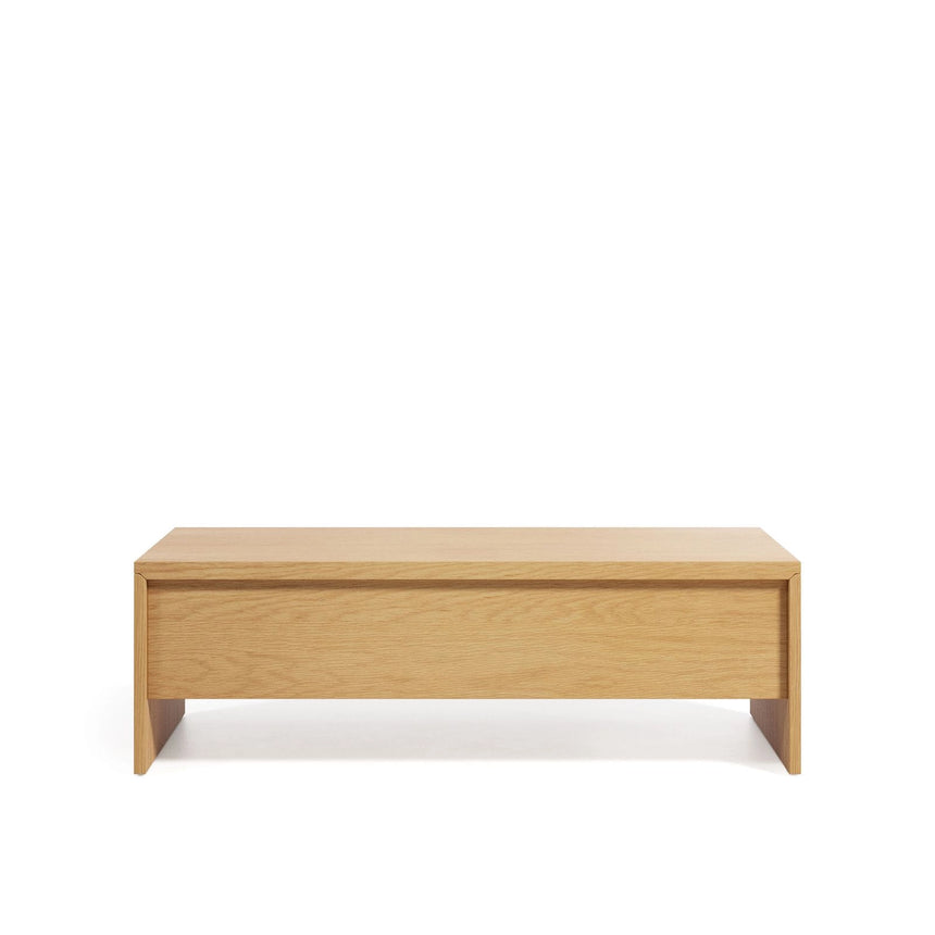 Abilen höhenverstellbarer Couchtisch aus Eichenfurnier 110 x 60 cm FSC 100% von Kave Home – Bild 1