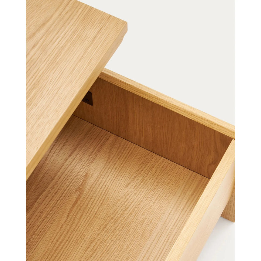 Abilen höhenverstellbarer Couchtisch aus Eichenfurnier 110 x 60 cm FSC 100% von Kave Home – Bild 7