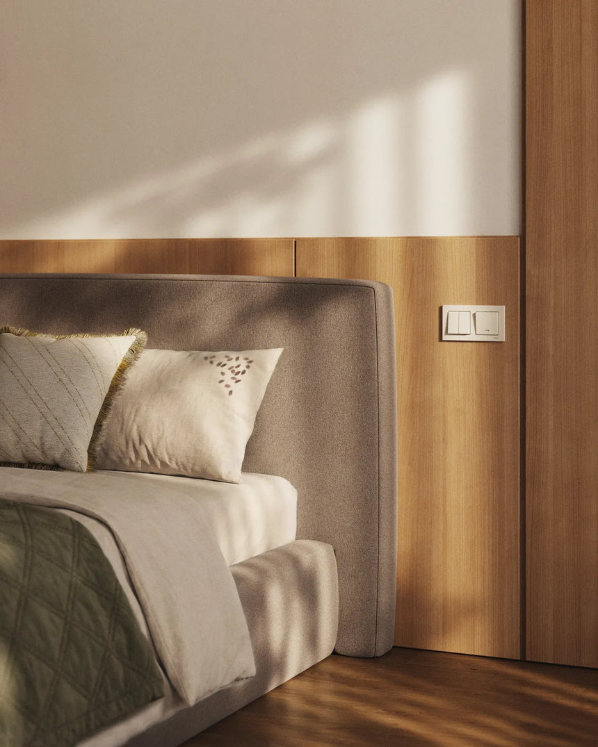 Abziehbares Bett Blok in Braun für Matratzengröße 160 x 200 cm, FSC Mix Credit von Kave Home – Bild 3