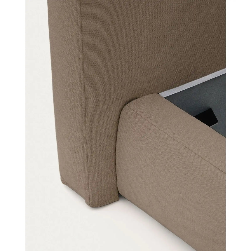Abziehbares Bett Blok in Braun für Matratzengröße 160 x 200 cm, FSC Mix Credit von Kave Home – Bild 8